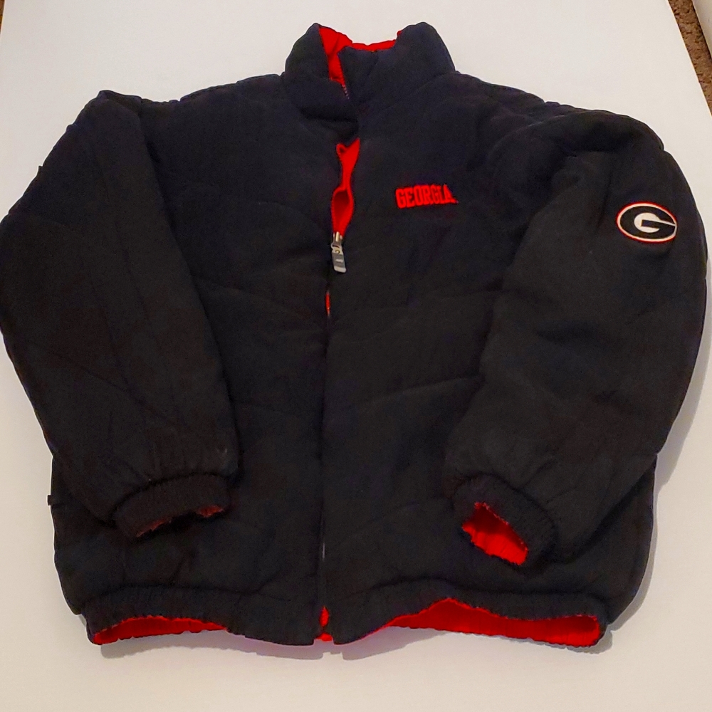 MENS ACTIVE SPORTS PUFFY JACKET FOR GA BULLDOGS FANS SIZE MEDIUM